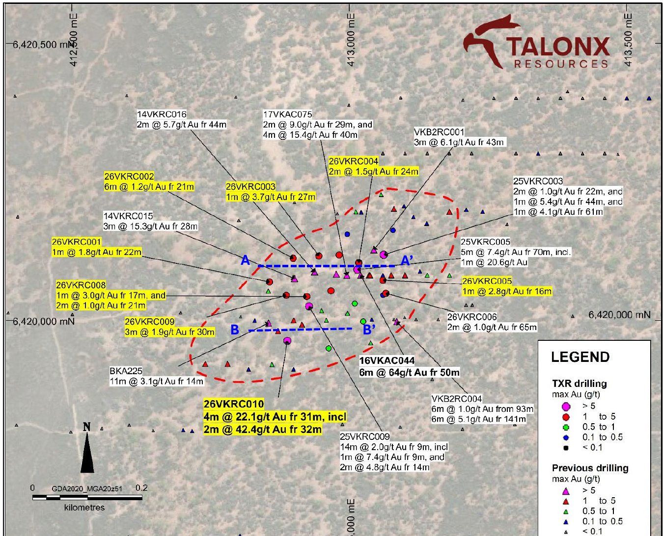 Talonx Returns High-Grade Gold at Viking Project