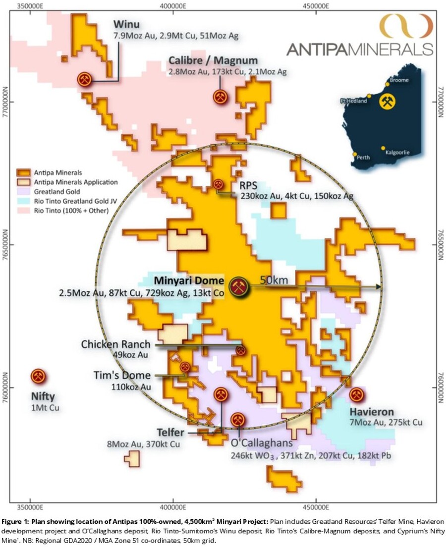 Antipa reports Tim’s Dome mineralisation across 2.2km of strike
