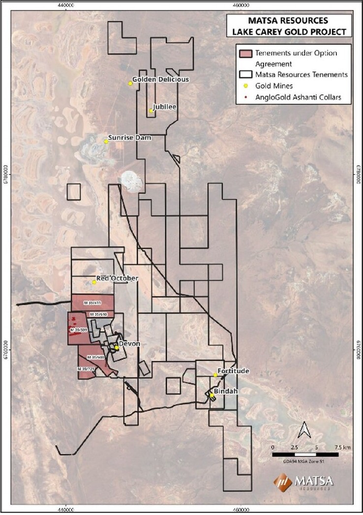 AngloGold Ashanti exercises Lake Carey tenement option early for A$55m