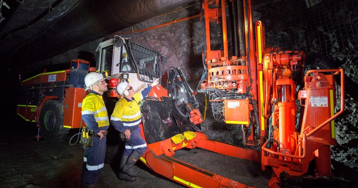 Underground mining equipment at the Ravensthorpe Gold Project